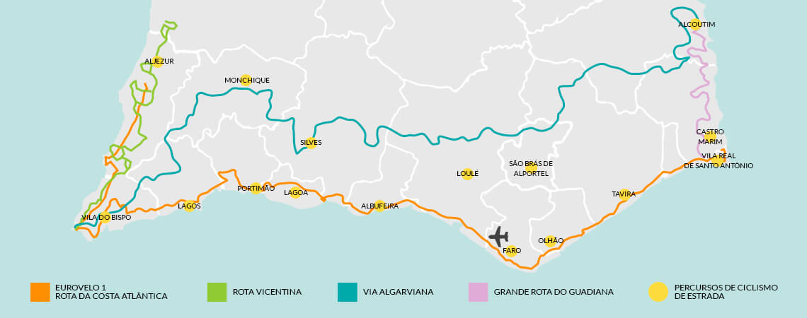 Map Algarve